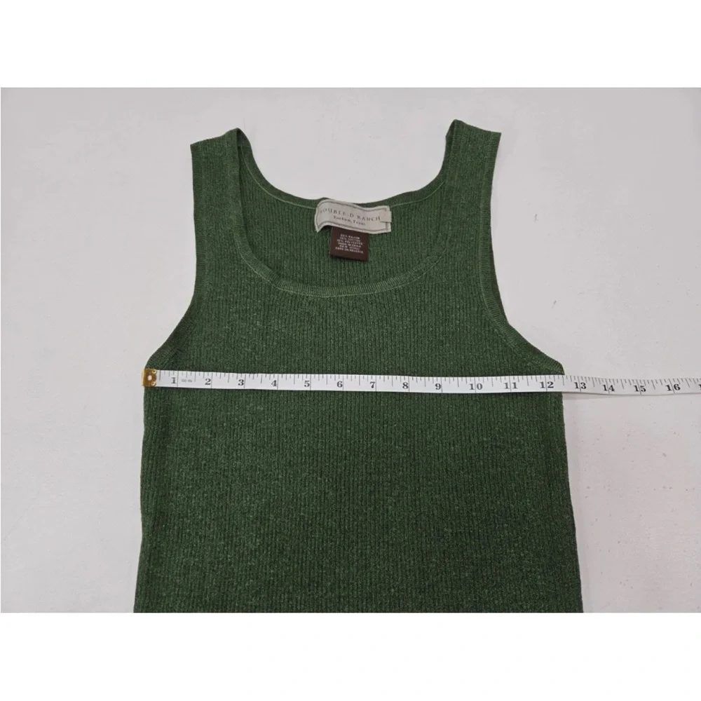 Double D Ranch Deep Green Ribbed Tank - Picture 5 of 6